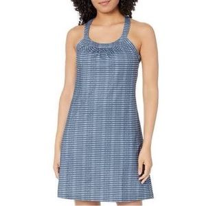 PrAna Cantine Dress Grey Blue Wicker NWT